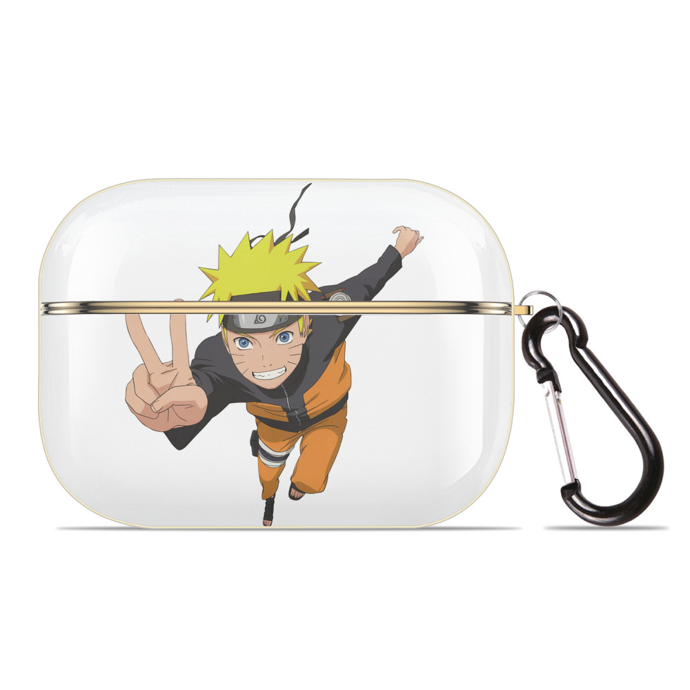 （画像用） NARUTO -ナルト- うずまき ナルト Uzumaki Naruto 【AirPods Pro用】ハードシェル保護ケース｜耐衝撃・防指紋・カラビナ付き商品仕様