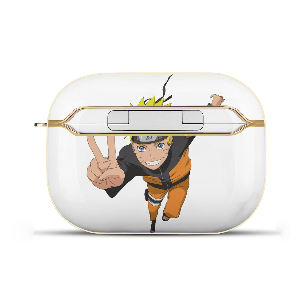 （画像用） NARUTO -ナルト- うずまき ナルト Uzumaki Naruto 【AirPods Pro用】ハードシェル保護ケース｜耐衝撃・防指紋・カラビナ付き商品仕様