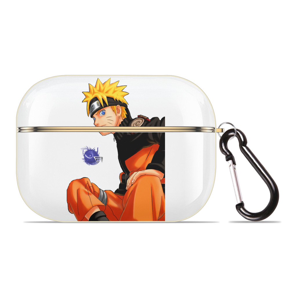 （画像用） NARUTO -ナルト- うずまき ナルト Uzumaki Naruto 【AirPods Pro用】ハードシェル保護ケース｜耐衝撃・防指紋・カラビナ付き商品仕様