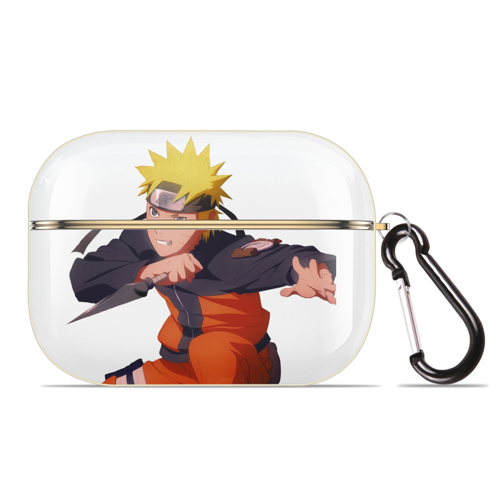 （画像用） NARUTO -ナルト- うずまき ナルト Uzumaki Naruto 【AirPods Pro用】ハードシェル保護ケース｜耐衝撃・防指紋・カラビナ付き商品仕様