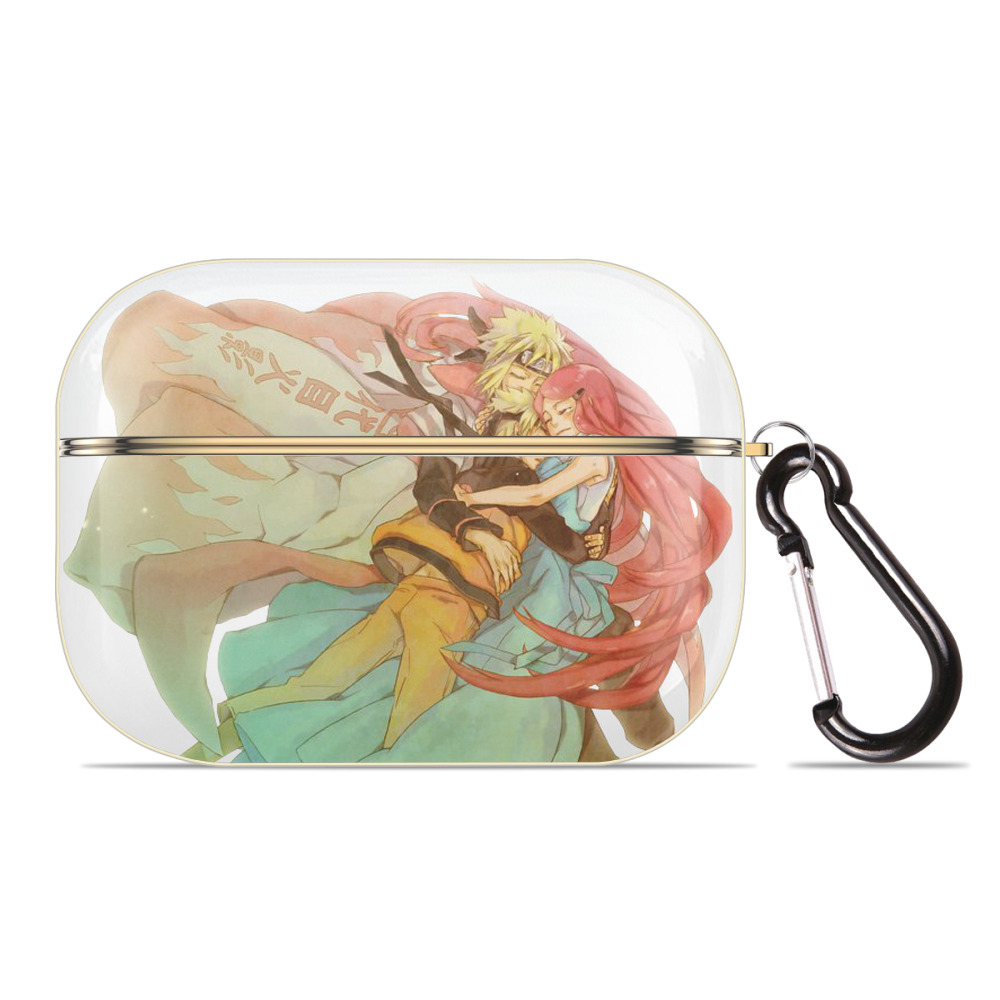 （画像用） NARUTO -ナルト- うずまき ナルト Uzumaki Naruto 【AirPods Pro用】ハードシェル保護ケース｜耐衝撃・防指紋・カラビナ付き商品仕様