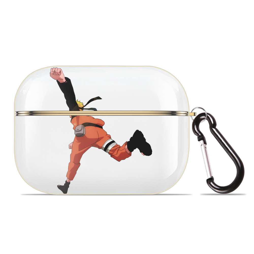 （画像用） NARUTO -ナルト- うずまき ナルト Uzumaki Naruto 【AirPods Pro用】ハードシェル保護ケース｜耐衝撃・防指紋・カラビナ付き商品仕様