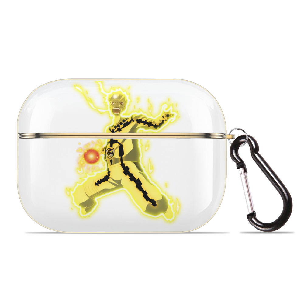 （画像用） NARUTO -ナルト- うずまき ナルト Uzumaki Naruto 【AirPods Pro用】ハードシェル保護ケース｜耐衝撃・防指紋・カラビナ付き商品仕様