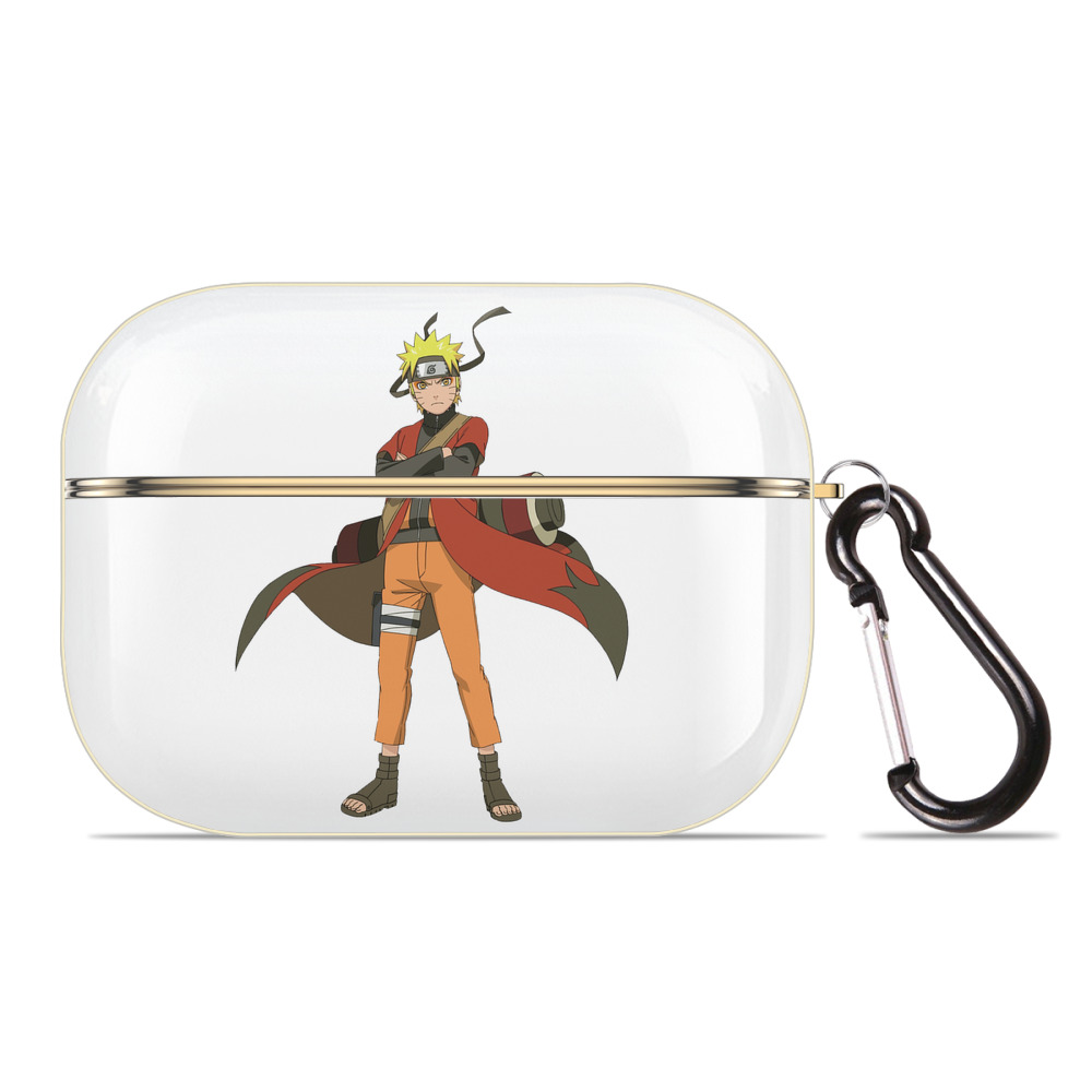（画像用） NARUTO -ナルト- うずまき ナルト Uzumaki Naruto 【AirPods Pro用】ハードシェル保護ケース｜耐衝撃・防指紋・カラビナ付き商品仕様