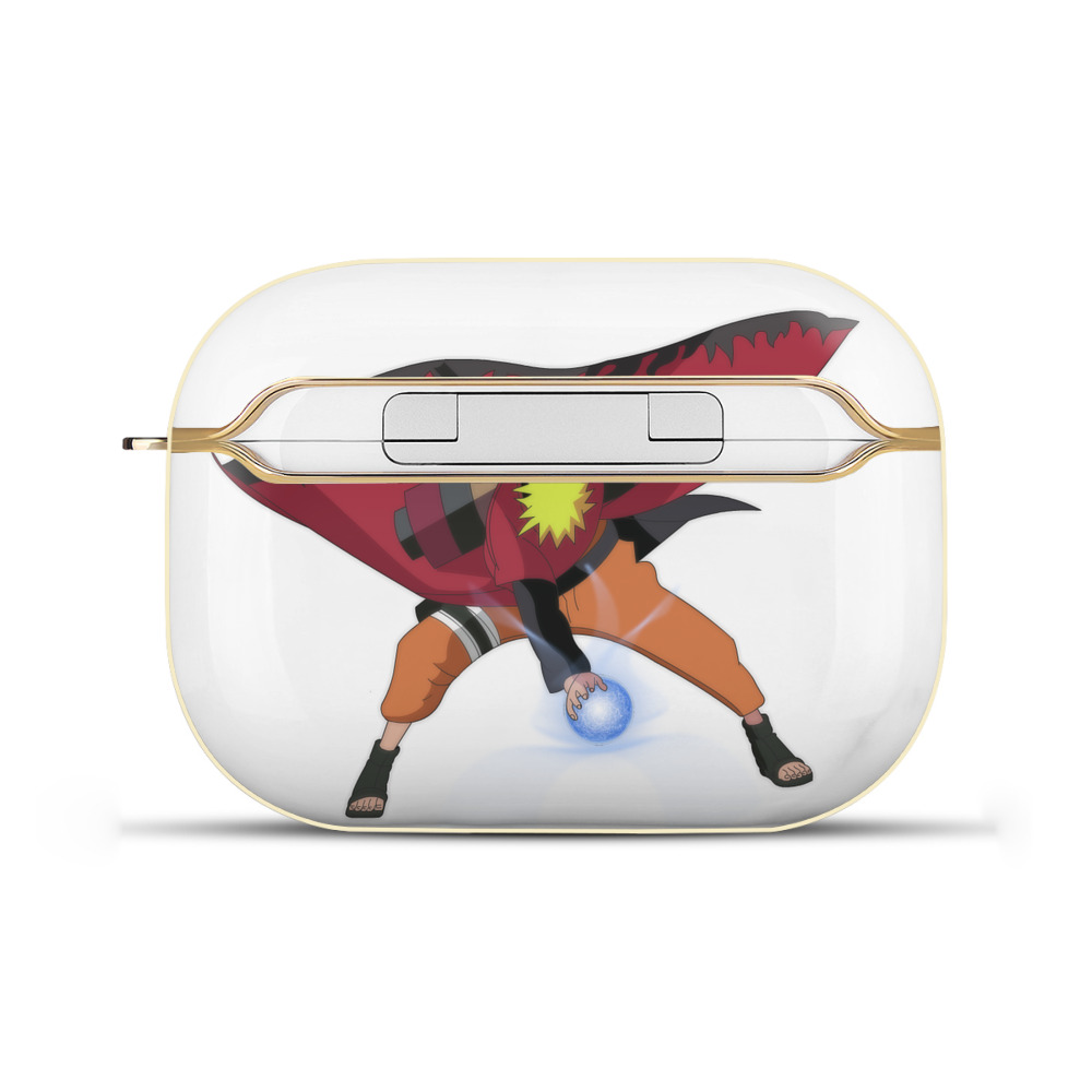 （画像用） NARUTO -ナルト- うずまき ナルト Uzumaki Naruto 【AirPods Pro用】ハードシェル保護ケース｜耐衝撃・防指紋・カラビナ付き商品仕様