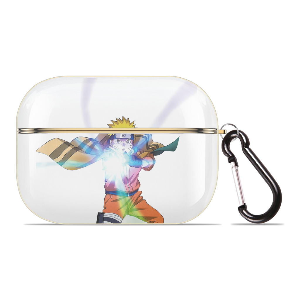 （画像用） NARUTO -ナルト- うずまき ナルト Uzumaki Naruto 【AirPods Pro用】ハードシェル保護ケース｜耐衝撃・防指紋・カラビナ付き商品仕様