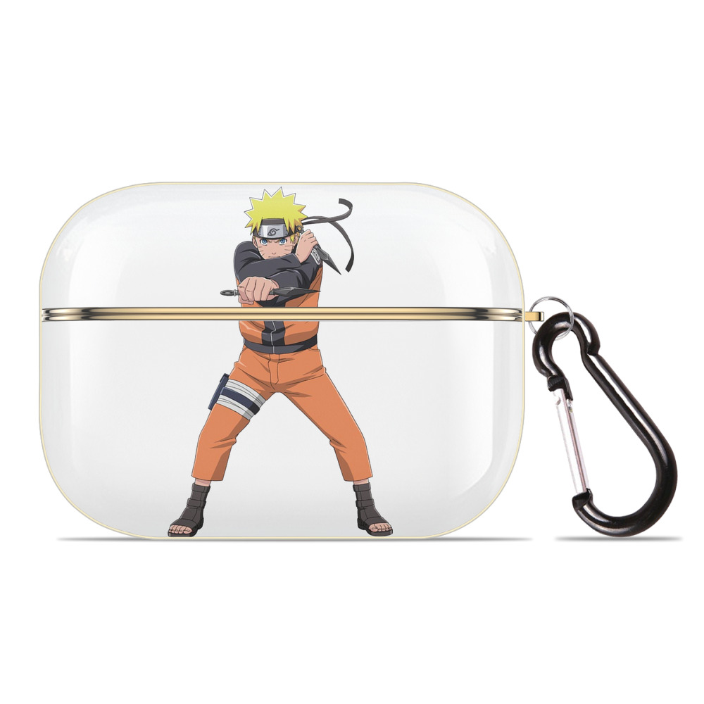 （画像用） NARUTO -ナルト- うずまき ナルト Uzumaki Naruto 【AirPods Pro用】ハードシェル保護ケース｜耐衝撃・防指紋・カラビナ付き商品仕様