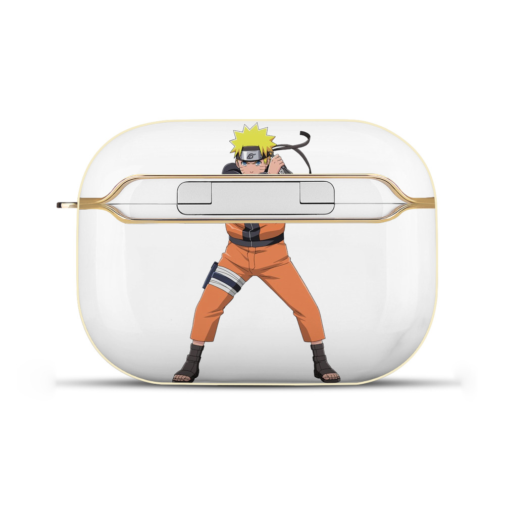 （画像用） NARUTO -ナルト- うずまき ナルト Uzumaki Naruto 【AirPods Pro用】ハードシェル保護ケース｜耐衝撃・防指紋・カラビナ付き商品仕様
