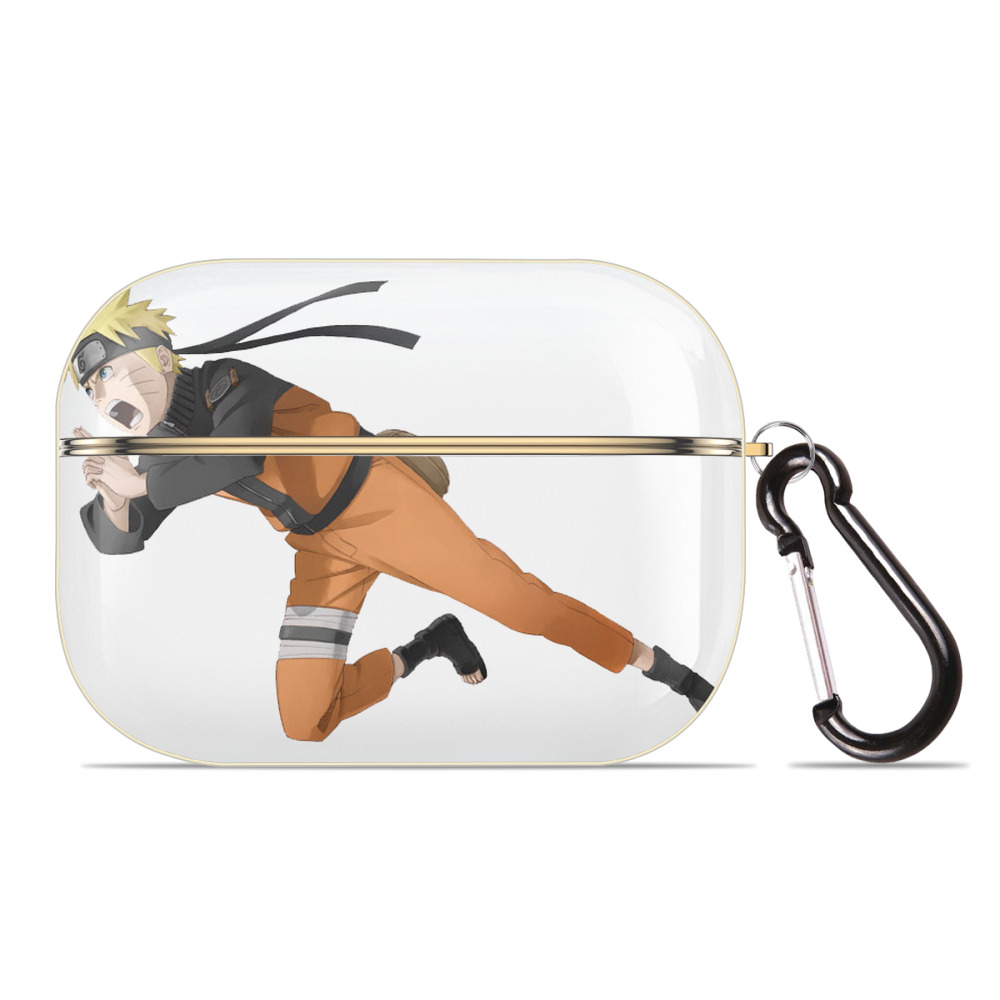 （画像用） NARUTO -ナルト- うずまき ナルト Uzumaki Naruto 【AirPods Pro用】ハードシェル保護ケース｜耐衝撃・防指紋・カラビナ付き商品仕様