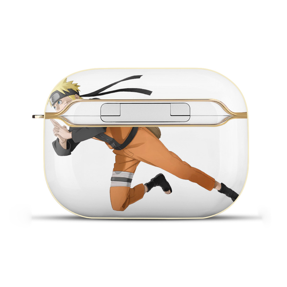（画像用） NARUTO -ナルト- うずまき ナルト Uzumaki Naruto 【AirPods Pro用】ハードシェル保護ケース｜耐衝撃・防指紋・カラビナ付き商品仕様
