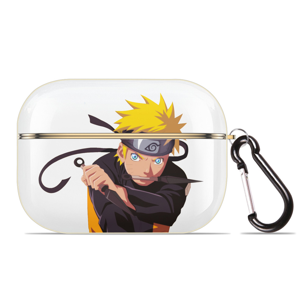 （画像用） NARUTO -ナルト- うずまき ナルト Uzumaki Naruto 【AirPods Pro用】ハードシェル保護ケース｜耐衝撃・防指紋・カラビナ付き商品仕様