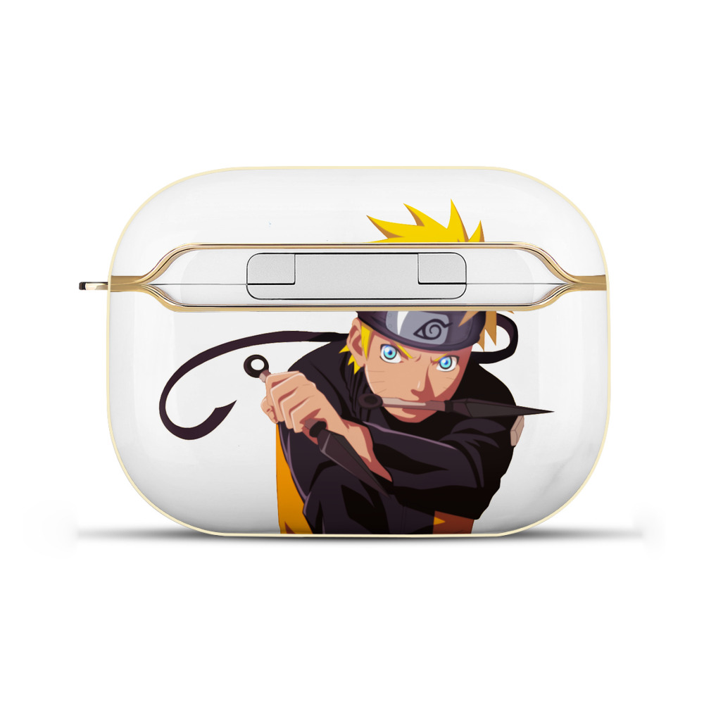 （画像用） NARUTO -ナルト- うずまき ナルト Uzumaki Naruto 【AirPods Pro用】ハードシェル保護ケース｜耐衝撃・防指紋・カラビナ付き商品仕様