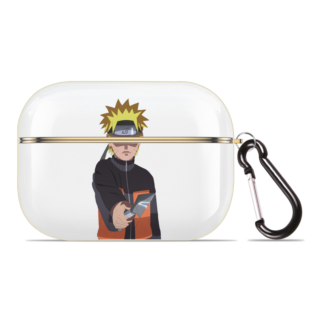 （画像用） NARUTO -ナルト- うずまき ナルト Uzumaki Naruto 【AirPods Pro用】ハードシェル保護ケース｜耐衝撃・防指紋・カラビナ付き商品仕様