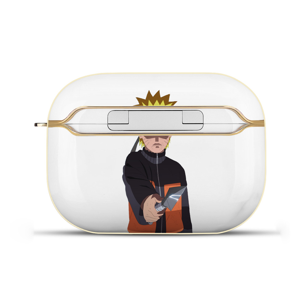 （画像用） NARUTO -ナルト- うずまき ナルト Uzumaki Naruto 【AirPods Pro用】ハードシェル保護ケース｜耐衝撃・防指紋・カラビナ付き商品仕様