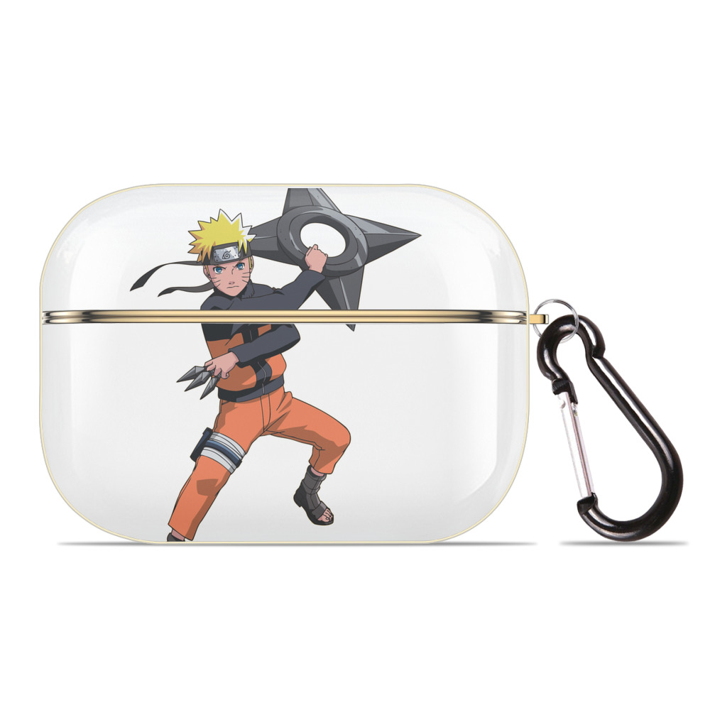 （画像用） NARUTO -ナルト- うずまき ナルト Uzumaki Naruto 【AirPods Pro用】ハードシェル保護ケース｜耐衝撃・防指紋・カラビナ付き商品仕様
