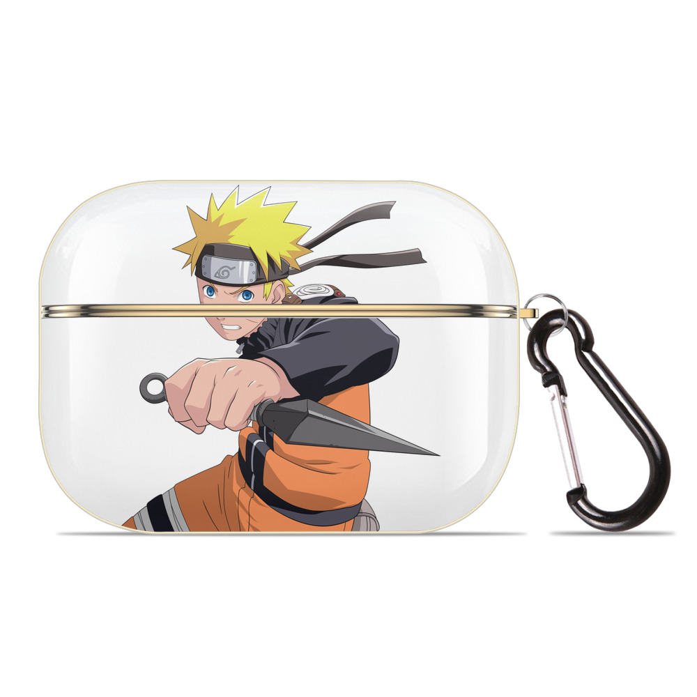 （画像用） NARUTO -ナルト- うずまき ナルト Uzumaki Naruto 【AirPods Pro用】ハードシェル保護ケース｜耐衝撃・防指紋・カラビナ付き商品仕様
