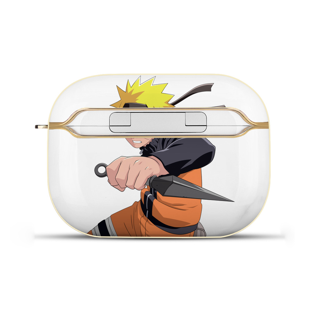 （画像用） NARUTO -ナルト- うずまき ナルト Uzumaki Naruto 【AirPods Pro用】ハードシェル保護ケース｜耐衝撃・防指紋・カラビナ付き商品仕様