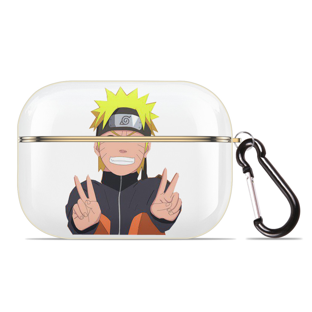 （画像用） NARUTO -ナルト- うずまき ナルト Uzumaki Naruto 【AirPods Pro用】ハードシェル保護ケース｜耐衝撃・防指紋・カラビナ付き商品仕様