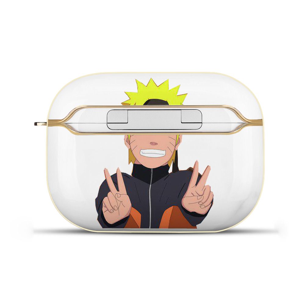 （画像用） NARUTO -ナルト- うずまき ナルト Uzumaki Naruto 【AirPods Pro用】ハードシェル保護ケース｜耐衝撃・防指紋・カラビナ付き商品仕様