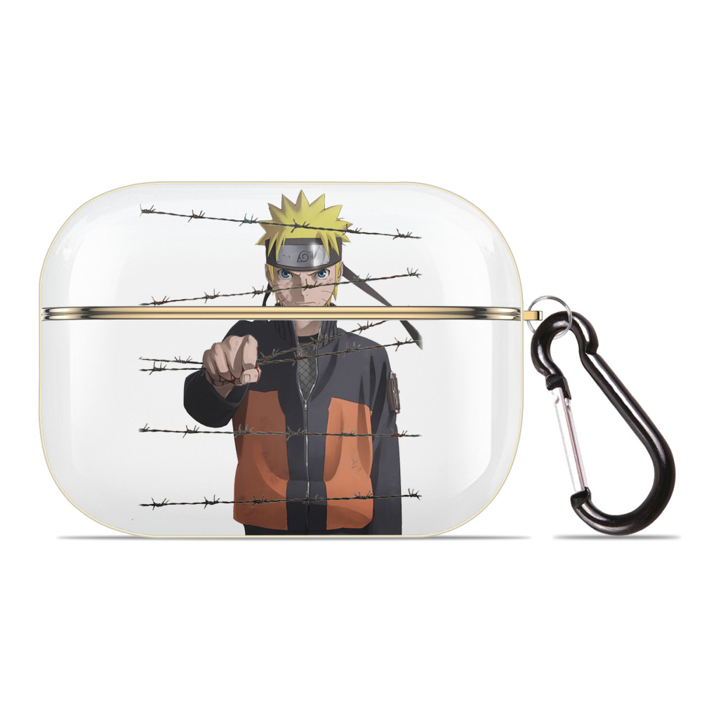 （画像用） NARUTO -ナルト- うずまき ナルト Uzumaki Naruto 【AirPods Pro用】ハードシェル保護ケース｜耐衝撃・防指紋・カラビナ付き商品仕様