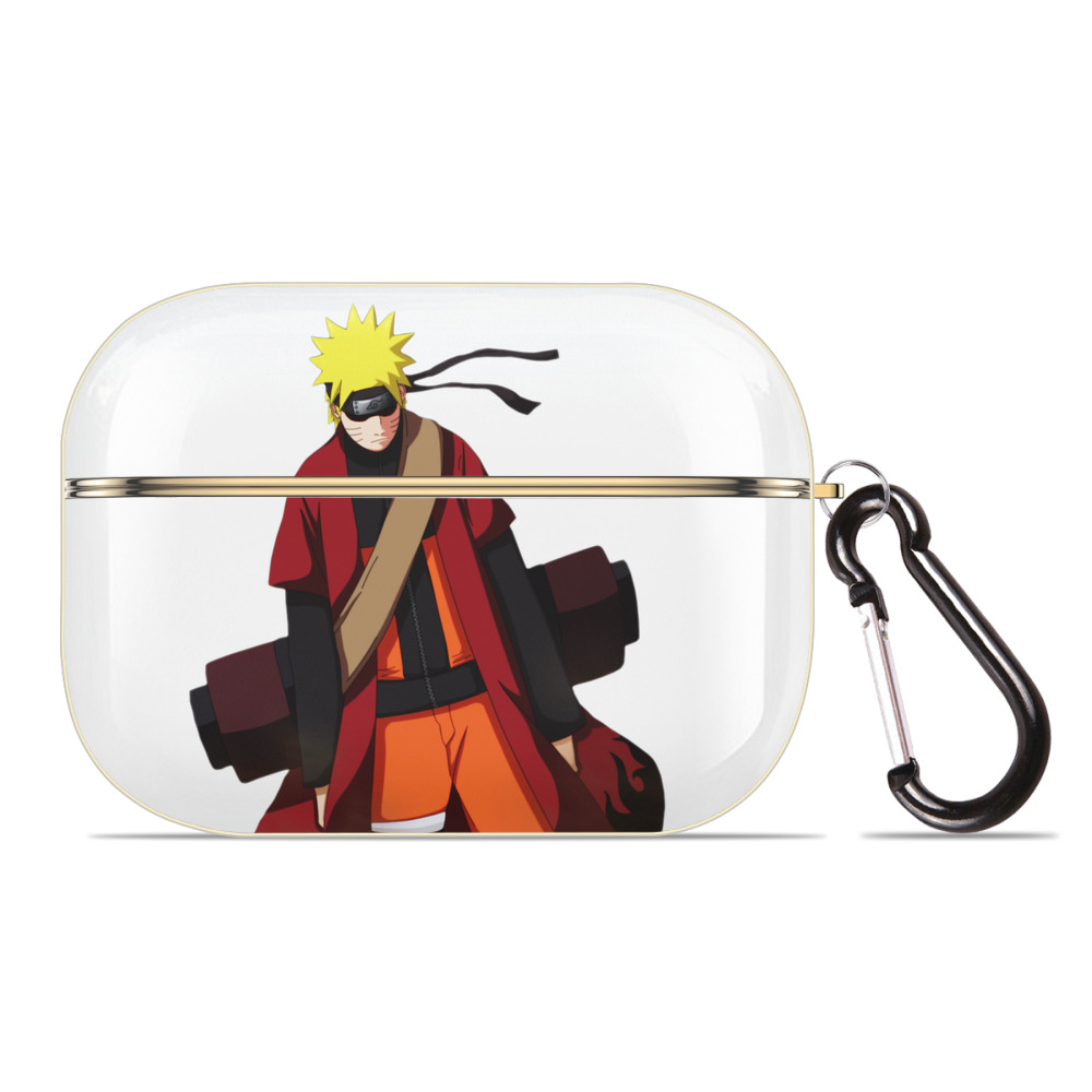 （画像用） NARUTO -ナルト- うずまき ナルト Uzumaki Naruto 【AirPods Pro用】ハードシェル保護ケース｜耐衝撃・防指紋・カラビナ付き商品仕様
