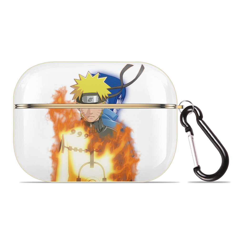 （画像用） NARUTO -ナルト- うずまき ナルト Uzumaki Naruto 【AirPods Pro用】ハードシェル保護ケース｜耐衝撃・防指紋・カラビナ付き商品仕様