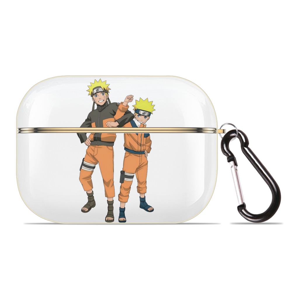 （画像用） NARUTO -ナルト- うずまき ナルト Uzumaki Naruto 【AirPods Pro用】ハードシェル保護ケース｜耐衝撃・防指紋・カラビナ付き商品仕様