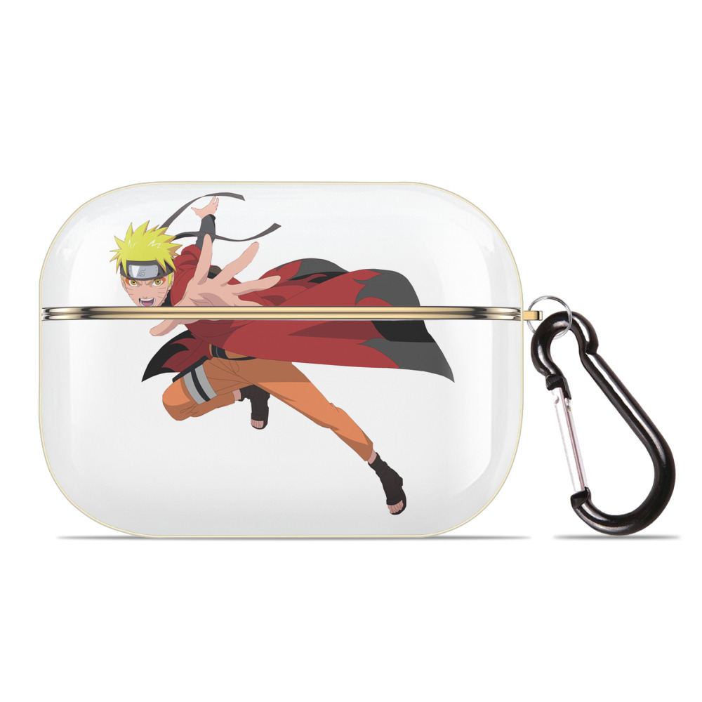 （画像用） NARUTO -ナルト- うずまき ナルト Uzumaki Naruto 【AirPods Pro用】ハードシェル保護ケース｜耐衝撃・防指紋・カラビナ付き商品仕様
