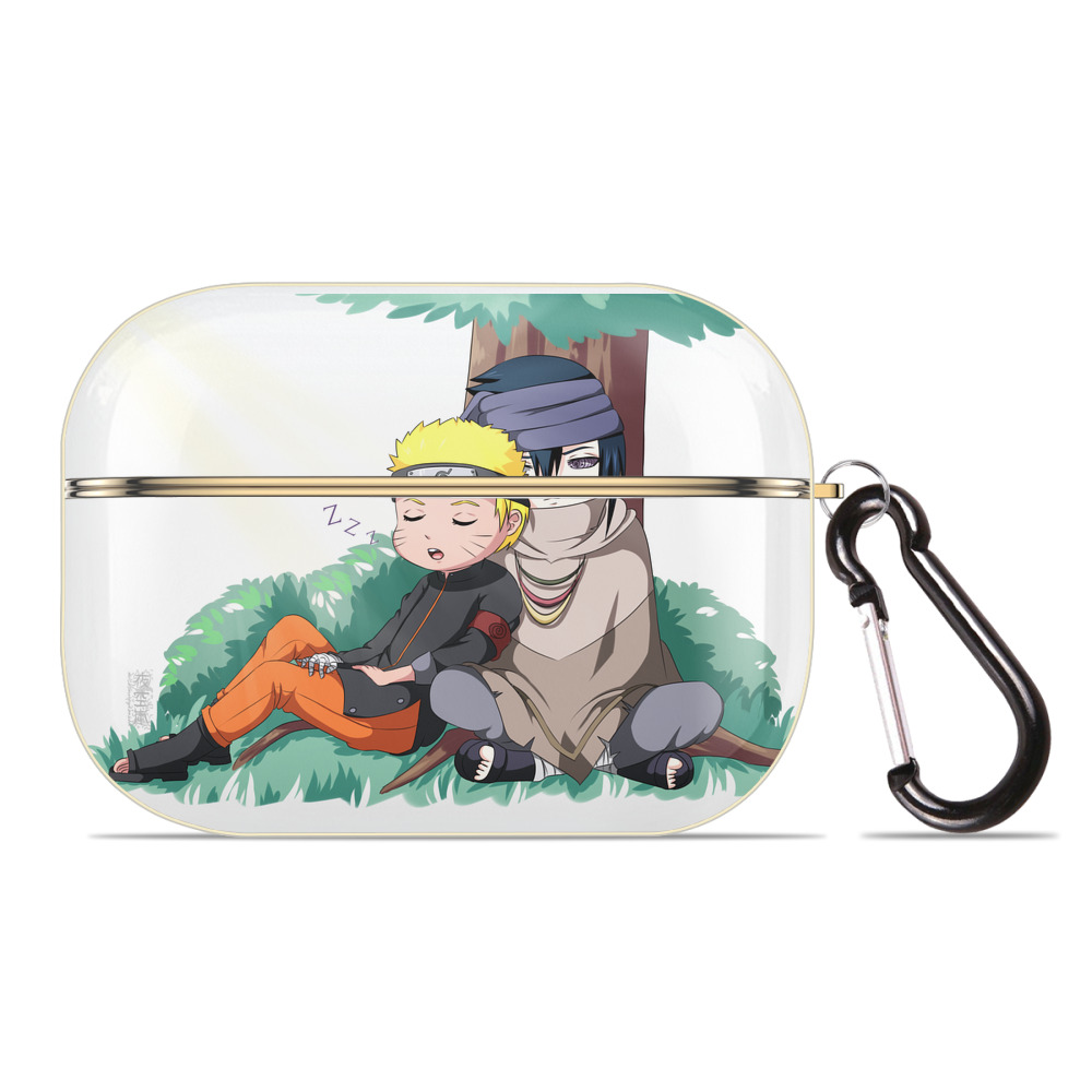 （画像用） NARUTO -ナルト- うずまき ナルト Uzumaki Naruto 【AirPods Pro用】ハードシェル保護ケース｜耐衝撃・防指紋・カラビナ付き商品仕様