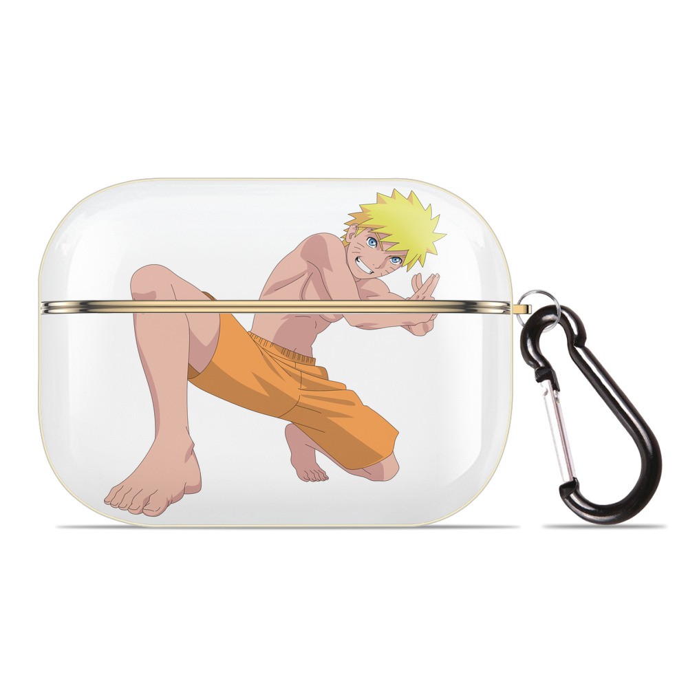 （画像用） NARUTO -ナルト- うずまき ナルト Uzumaki Naruto 【AirPods Pro用】ハードシェル保護ケース｜耐衝撃・防指紋・カラビナ付き商品仕様