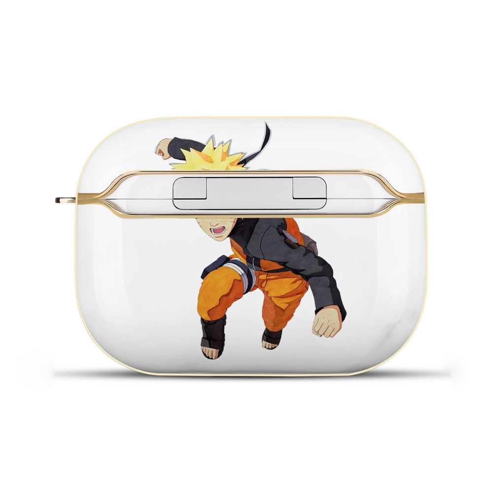 （画像用） NARUTO -ナルト- うずまき ナルト Uzumaki Naruto 【AirPods Pro用】ハードシェル保護ケース｜耐衝撃・防指紋・カラビナ付き商品仕様