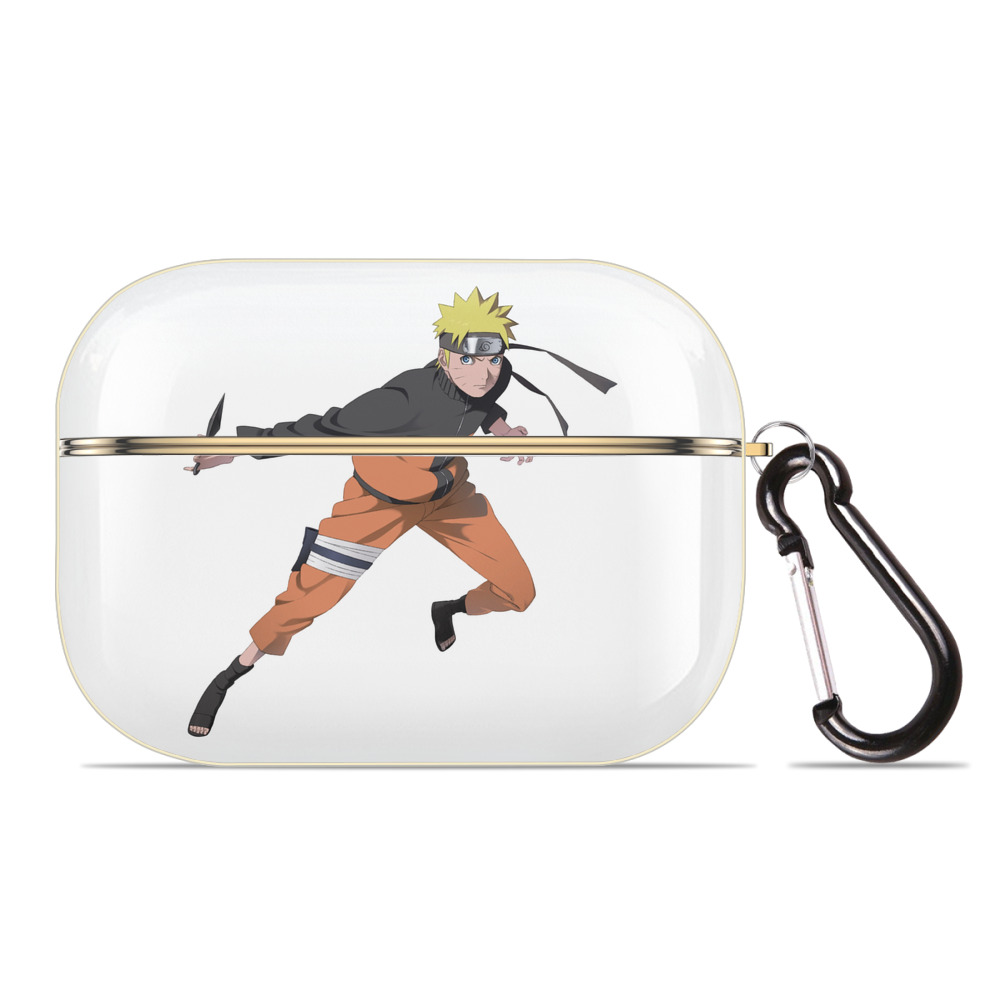 （画像用） NARUTO -ナルト- うずまき ナルト Uzumaki Naruto 【AirPods Pro用】ハードシェル保護ケース｜耐衝撃・防指紋・カラビナ付き商品仕様