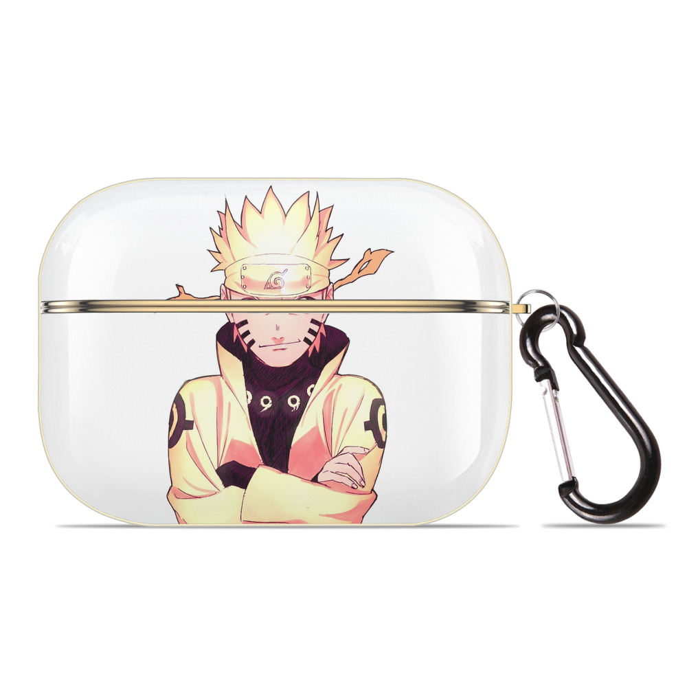 （画像用） NARUTO -ナルト- うずまき ナルト Uzumaki Naruto 【AirPods Pro用】ハードシェル保護ケース｜耐衝撃・防指紋・カラビナ付き商品仕様