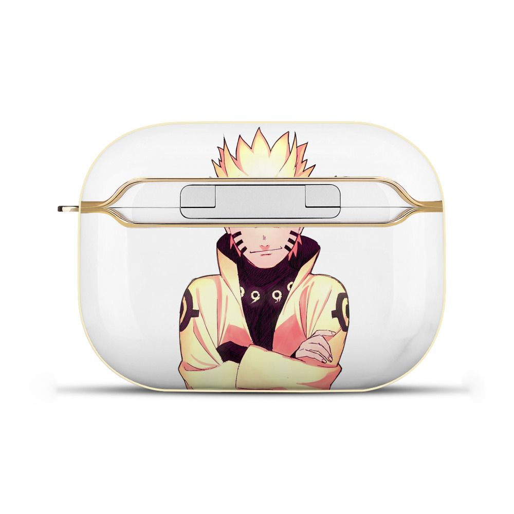 （画像用） NARUTO -ナルト- うずまき ナルト Uzumaki Naruto 【AirPods Pro用】ハードシェル保護ケース｜耐衝撃・防指紋・カラビナ付き商品仕様