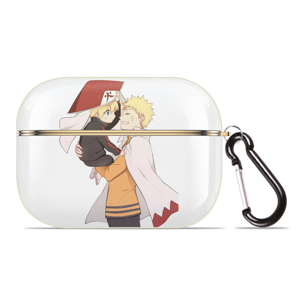 （画像用） NARUTO -ナルト- うずまき ナルト Uzumaki Naruto 【AirPods Pro用】ハードシェル保護ケース｜耐衝撃・防指紋・カラビナ付き商品仕様
