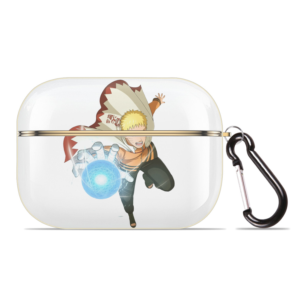 （画像用） NARUTO -ナルト- うずまき ナルト Uzumaki Naruto 【AirPods Pro用】ハードシェル保護ケース｜耐衝撃・防指紋・カラビナ付き商品仕様