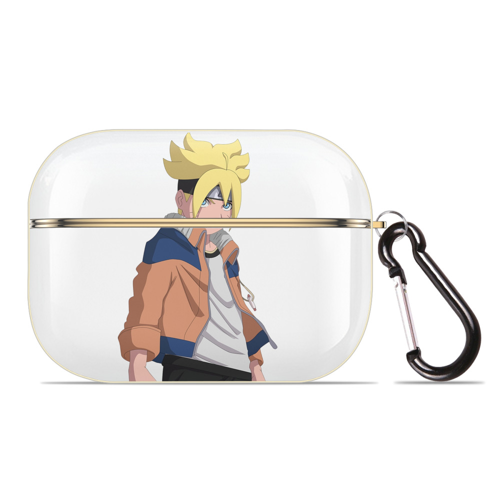 （画像用） NARUTO -ナルト- うずまき ナルト Uzumaki Naruto 【AirPods Pro用】ハードシェル保護ケース｜耐衝撃・防指紋・カラビナ付き商品仕様