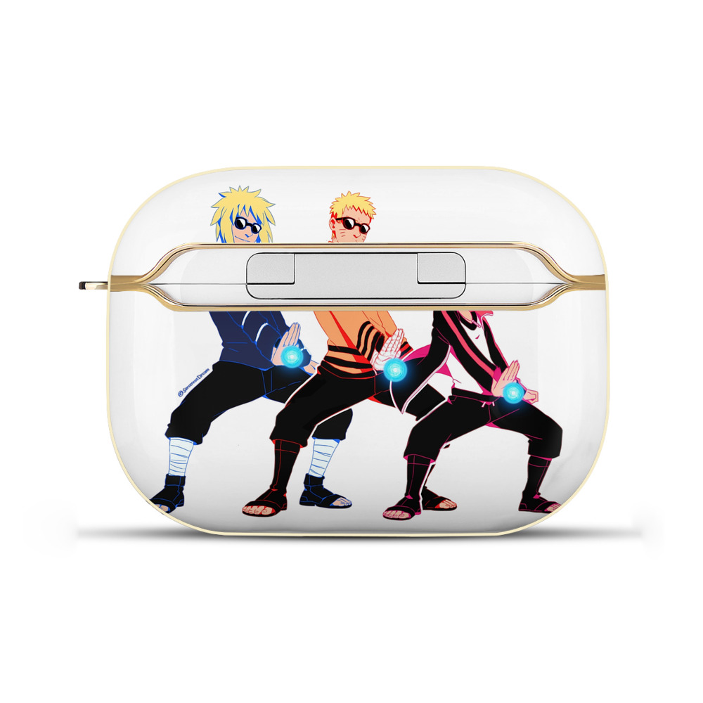 （画像用） NARUTO -ナルト- うずまき ナルト Uzumaki Naruto 【AirPods Pro用】ハードシェル保護ケース｜耐衝撃・防指紋・カラビナ付き商品仕様