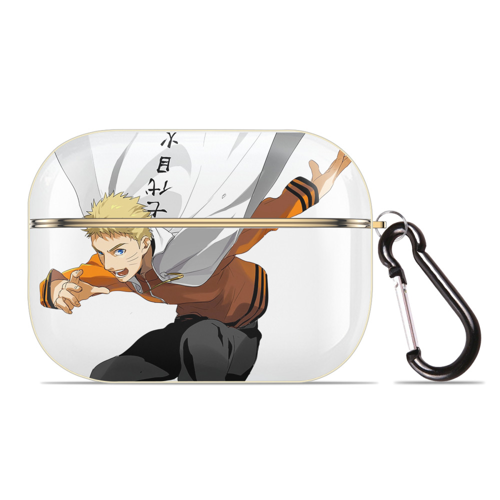 （画像用） NARUTO -ナルト- うずまき ナルト Uzumaki Naruto 【AirPods Pro用】ハードシェル保護ケース｜耐衝撃・防指紋・カラビナ付き商品仕様