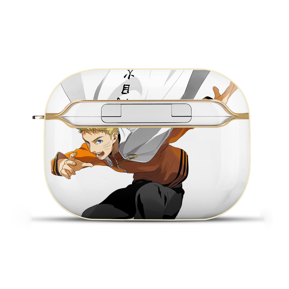 （画像用） NARUTO -ナルト- うずまき ナルト Uzumaki Naruto 【AirPods Pro用】ハードシェル保護ケース｜耐衝撃・防指紋・カラビナ付き商品仕様
