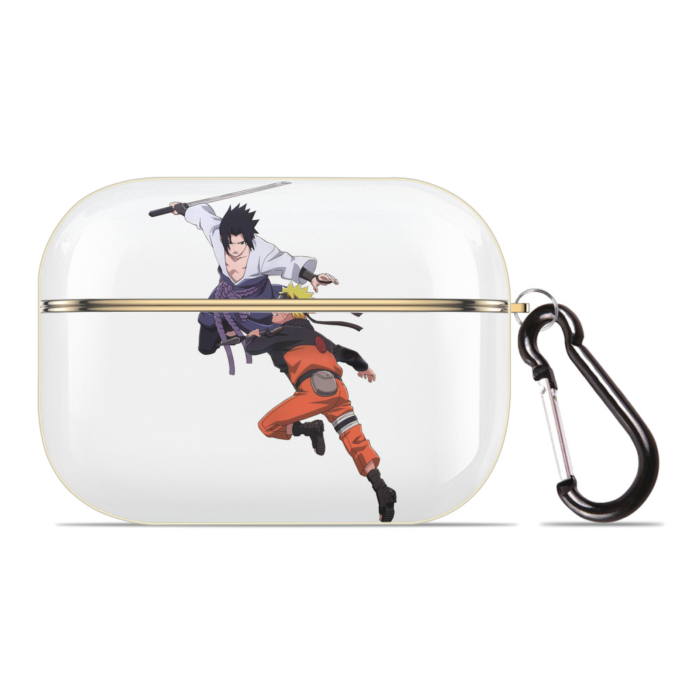 （画像用） NARUTO -ナルト- うちは サスケ Uchiha Sasuke 【AirPods Pro用】ハードシェル保護ケース｜耐衝撃・防指紋・カラビナ付き商品仕様
