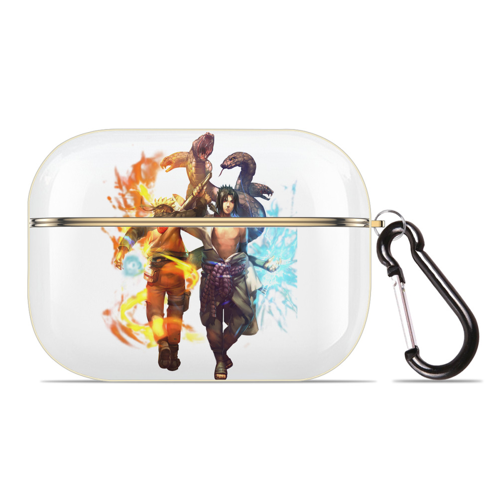 （画像用） NARUTO -ナルト- うちは サスケ Uchiha Sasuke 【AirPods Pro用】ハードシェル保護ケース｜耐衝撃・防指紋・カラビナ付き商品仕様