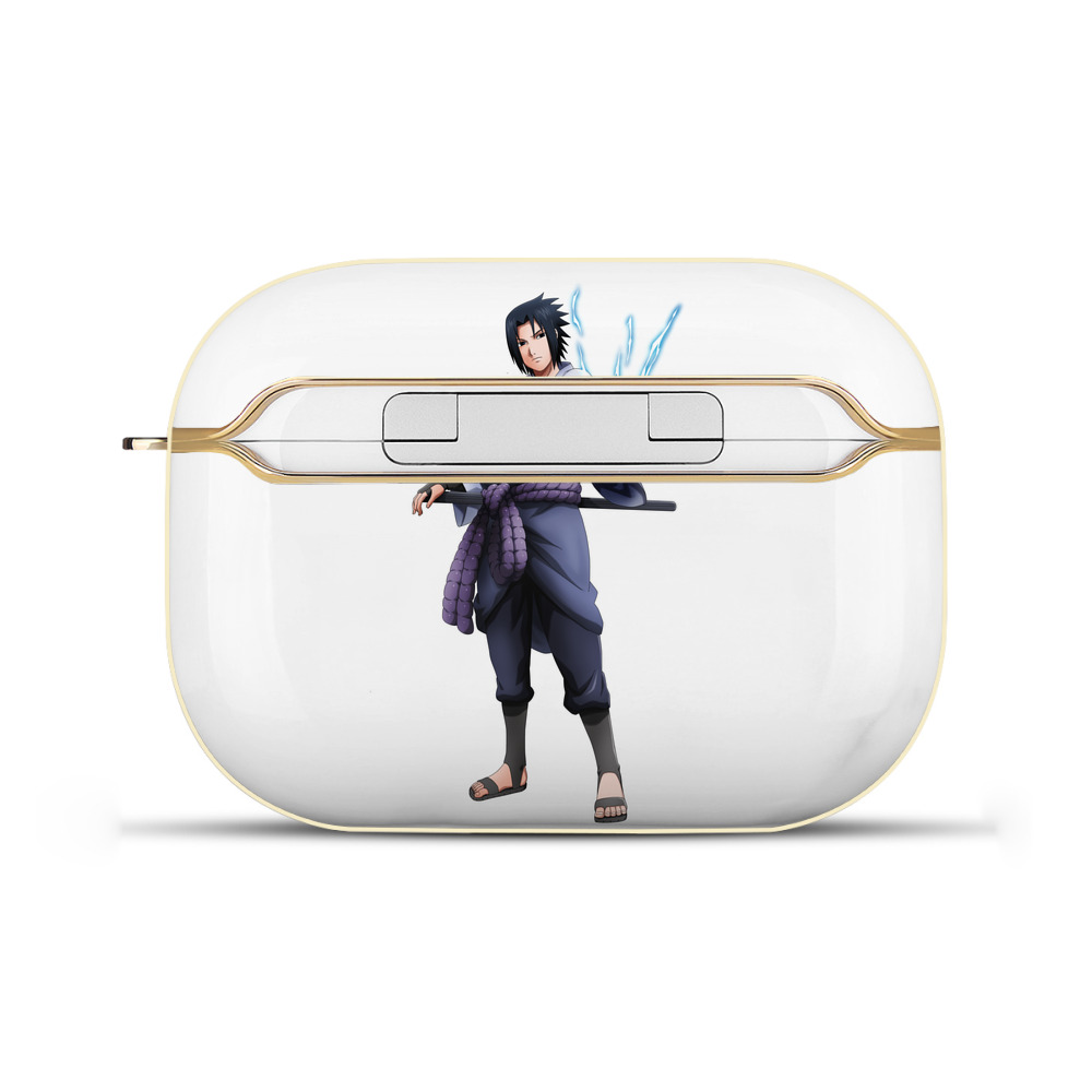 （画像用） NARUTO -ナルト- うちは サスケ Uchiha Sasuke 【AirPods Pro用】ハードシェル保護ケース｜耐衝撃・防指紋・カラビナ付き商品仕様