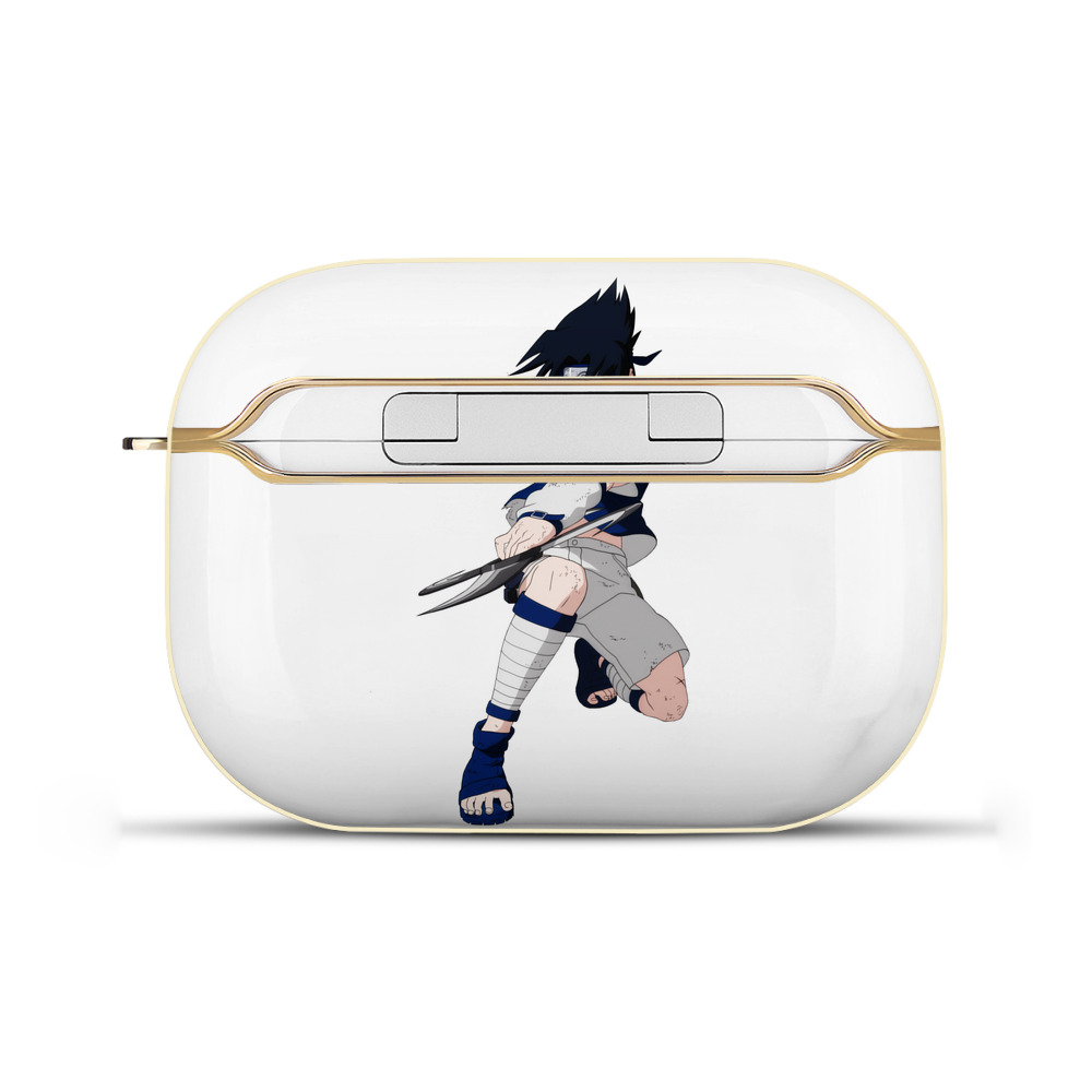 （画像用） NARUTO -ナルト- うちは サスケ Uchiha Sasuke 【AirPods Pro用】ハードシェル保護ケース｜耐衝撃・防指紋・カラビナ付き商品仕様