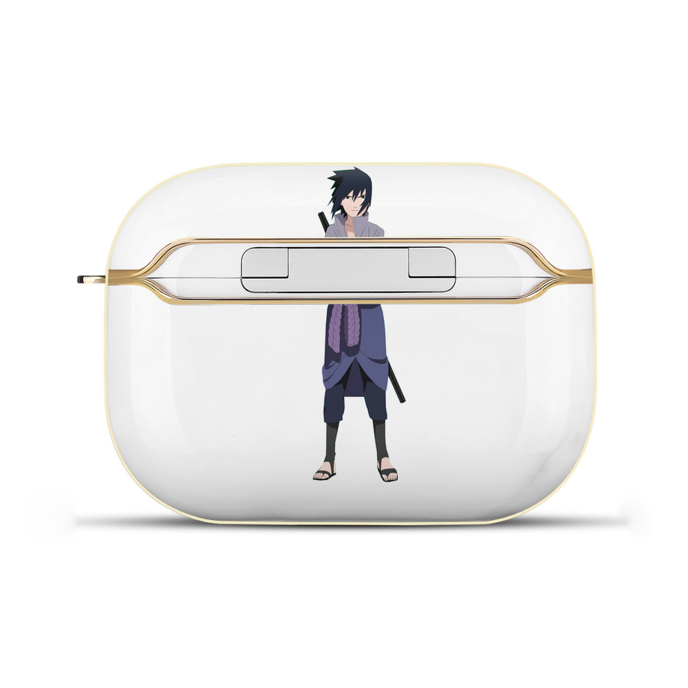 （画像用） NARUTO -ナルト- うちは サスケ Uchiha Sasuke 【AirPods Pro用】ハードシェル保護ケース｜耐衝撃・防指紋・カラビナ付き商品仕様