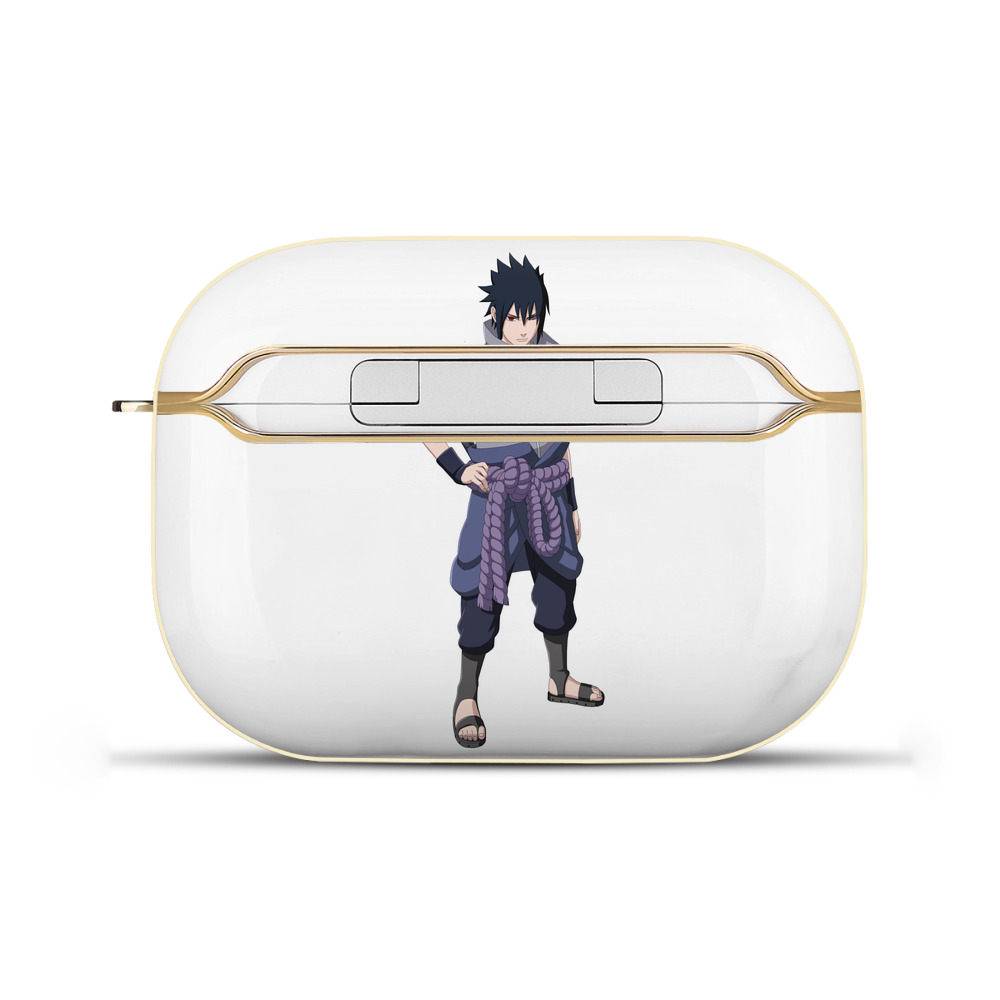 （画像用） NARUTO -ナルト- うちは サスケ Uchiha Sasuke 【AirPods Pro用】ハードシェル保護ケース｜耐衝撃・防指紋・カラビナ付き商品仕様