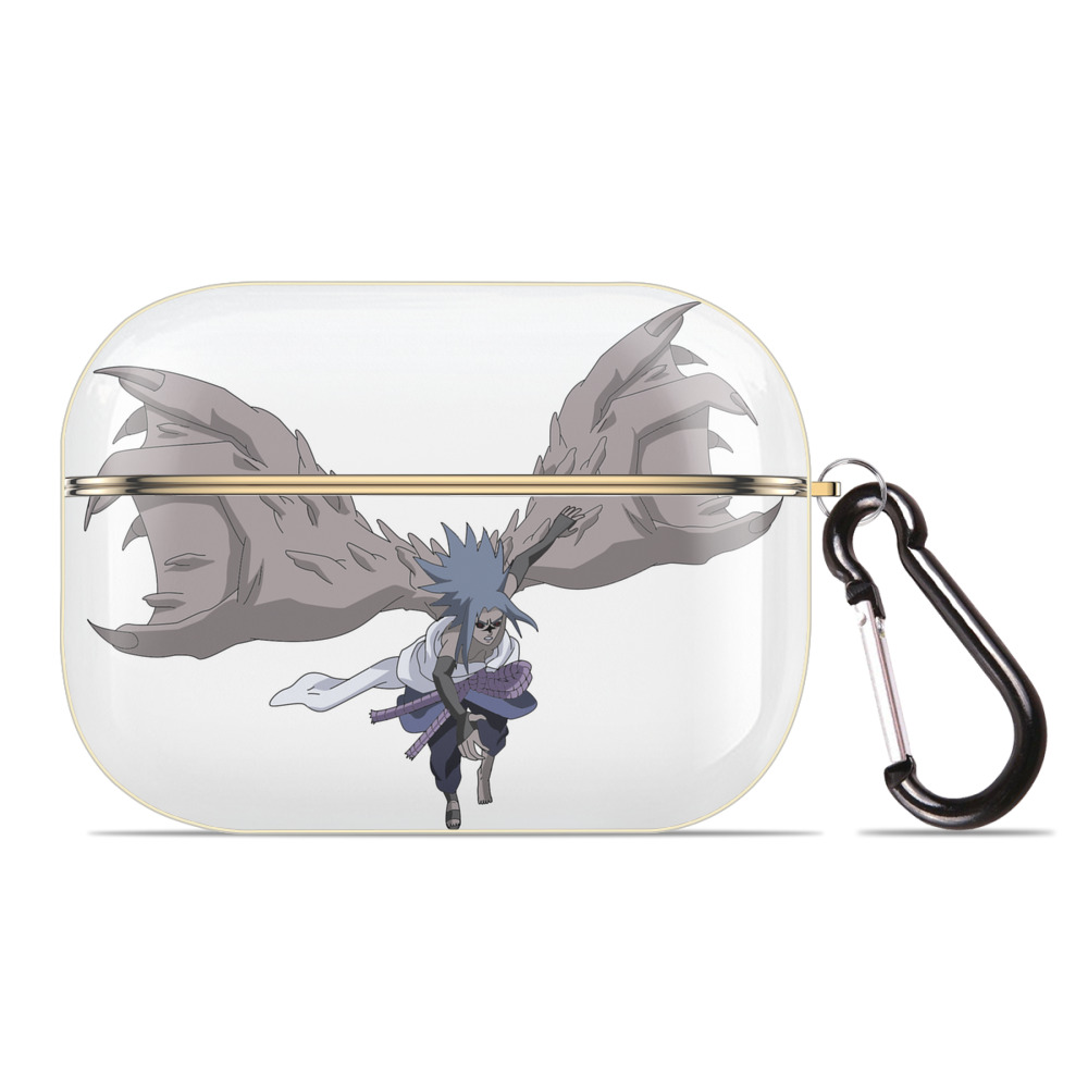 （画像用） NARUTO -ナルト- うちは サスケ Uchiha Sasuke 【AirPods Pro用】ハードシェル保護ケース｜耐衝撃・防指紋・カラビナ付き商品仕様