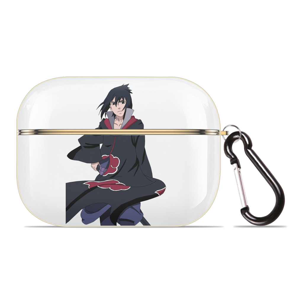 （画像用） NARUTO -ナルト- うちは サスケ Uchiha Sasuke 【AirPods Pro用】ハードシェル保護ケース｜耐衝撃・防指紋・カラビナ付き商品仕様