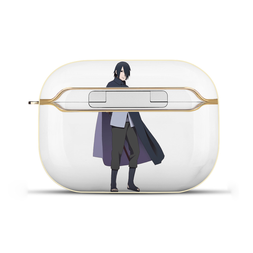 （画像用） NARUTO -ナルト- うちは サスケ Uchiha Sasuke 【AirPods Pro用】ハードシェル保護ケース｜耐衝撃・防指紋・カラビナ付き商品仕様