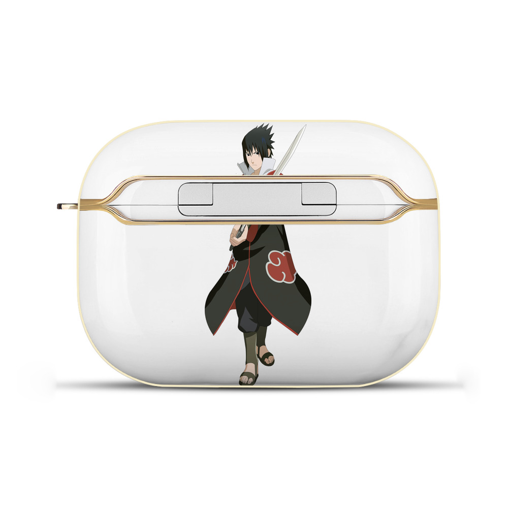 （画像用） NARUTO -ナルト- うちは サスケ Uchiha Sasuke 【AirPods Pro用】ハードシェル保護ケース｜耐衝撃・防指紋・カラビナ付き商品仕様
